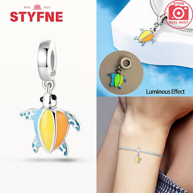 925 Silver Ocean Series Blue Turtle Starfish Shell Fit Bracelet Charms for Women diy Fine Jewelry Gifts