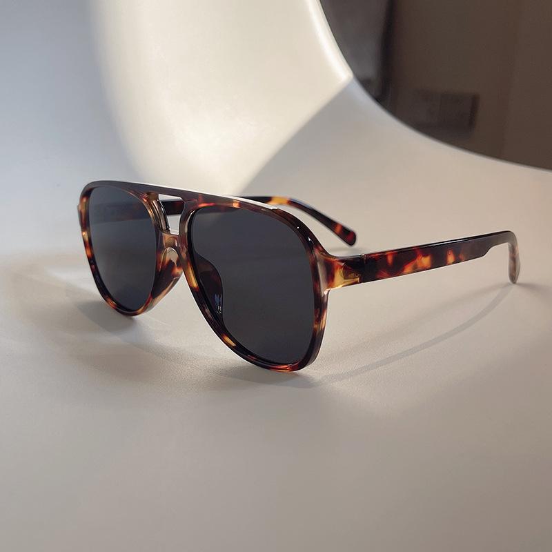 Pilot Shape Sunglasses Women Double Bridge Anti-reflective Women Sun Glasses Driving Fishing Men Glasses