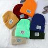 Street wear Solid Colors Knitting Beanie Women Skullies Hat Fashion Design Korean Style Hat