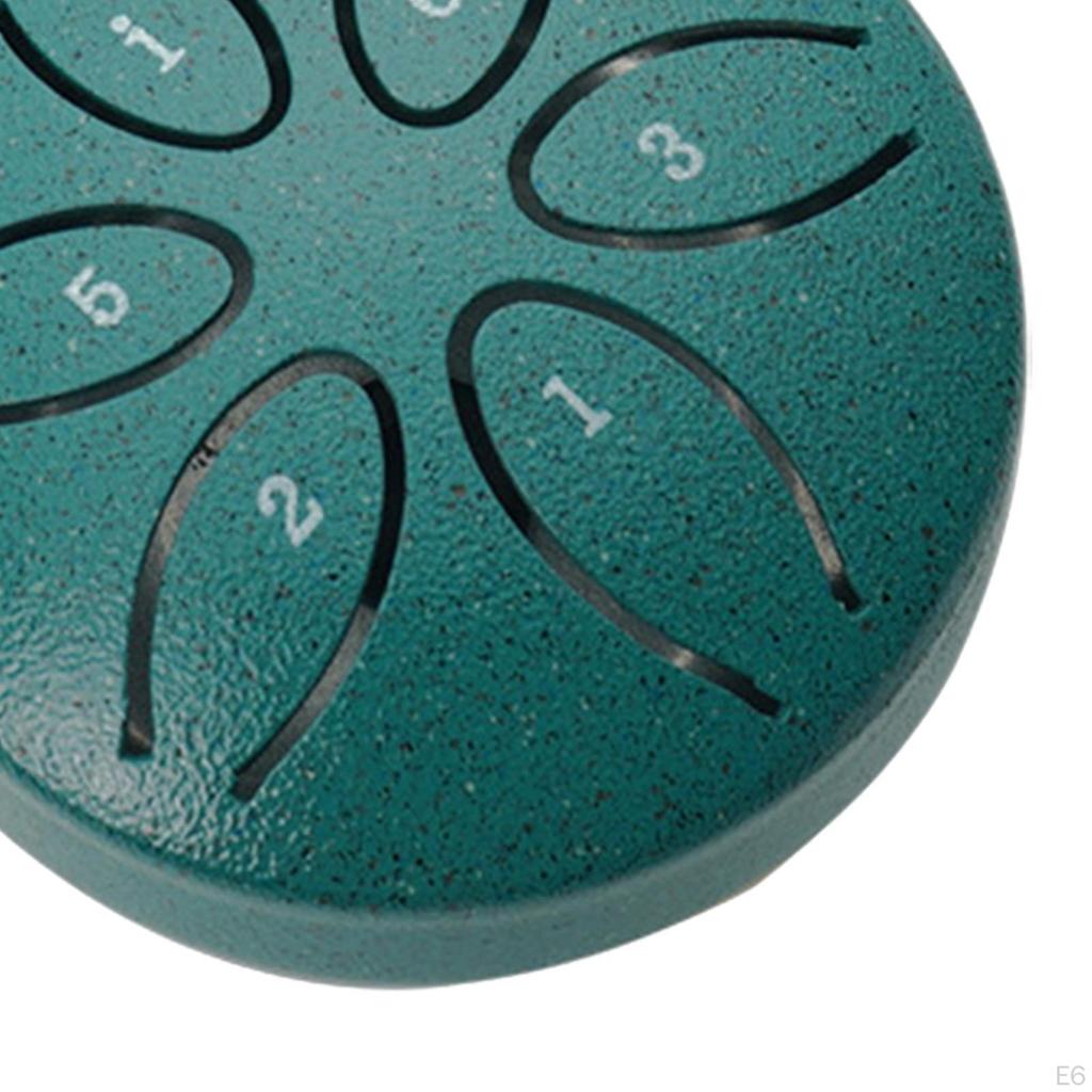 Steel Drum 3 Inch 6 Notes Ethereal Percussion Instrument for Concert Musical Education