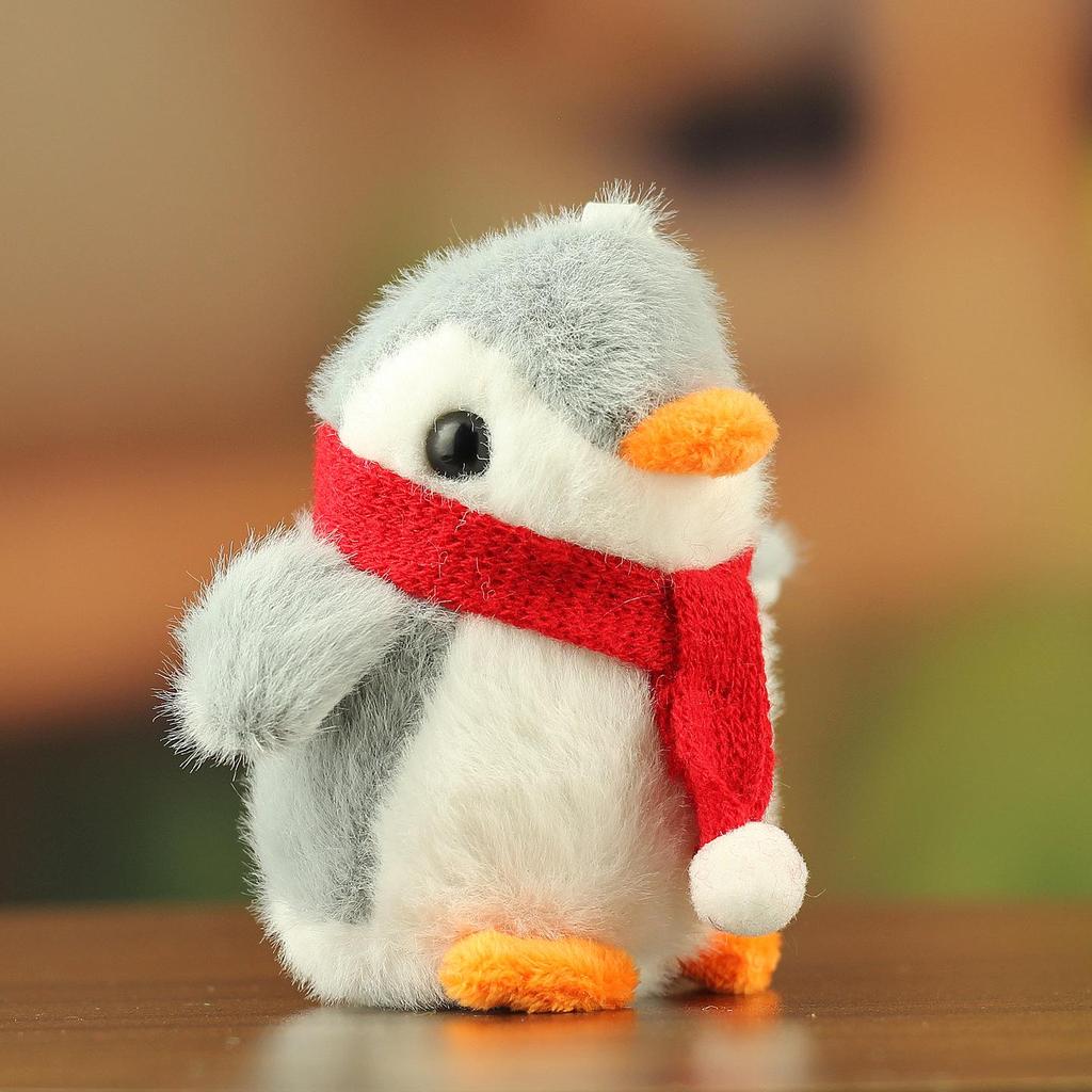 Adorable Penguin Plush Keychain Charm - Companion Cartoon Claw Machine Figure and Bag Accessory.