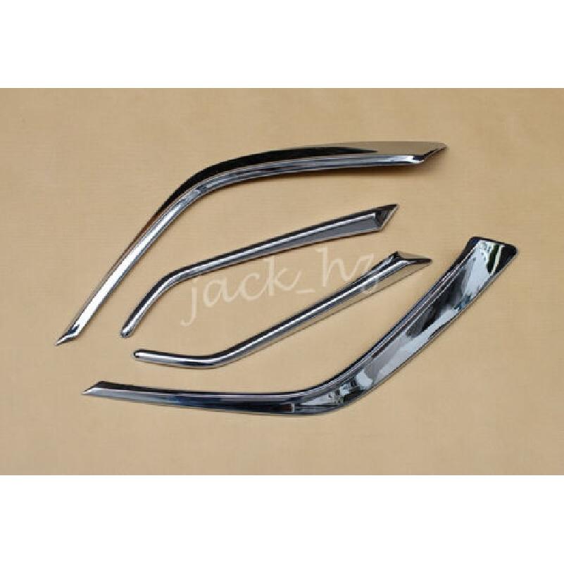 Chrome Front Bumper Fog Light Cover Strips For Mazda CX-3 2016-2024