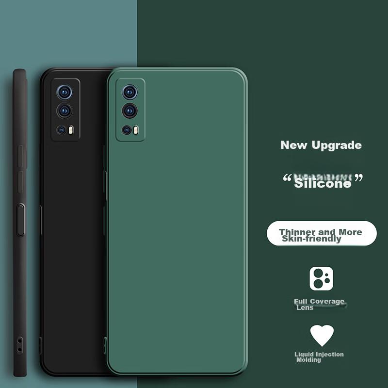 Case for Vivo IQOO Z3 Phone, IQOO Z3 Protective Cover, Full Lens Protection Upgraded Frosted Anti-Drop Ultra-Thin Silicone Soft Case - Midnight Black