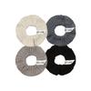 Aube Nuit Soft Knit Ruffle Hair Scrunchie Mocha Gray S
