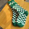 Clearance Trendy Checkered Streetwear Unisex Cotton Socks, One Size 36-43