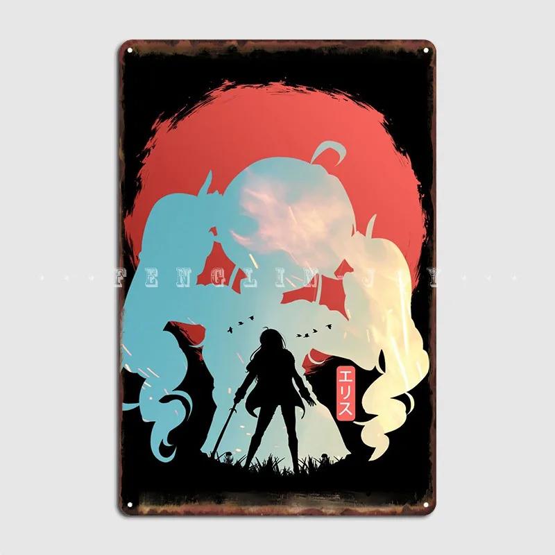 Mushoku Tensei Eris Fix Metal Sign Club Bar Wall Plaque Club Home Create Tin Sign Poster