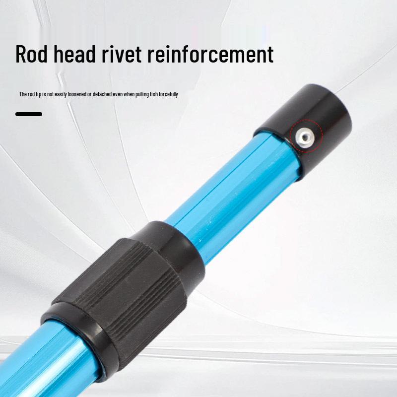 Telescopic Aluminum Landing Net Pole, Adjustable & Multi-Spec, for Large Fish.