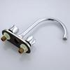 Double Double Hole Basin Faucet Double Switch Hot and Cold Faucet Wash Basin Kitchen Bathroom Sink Double Control Faucet