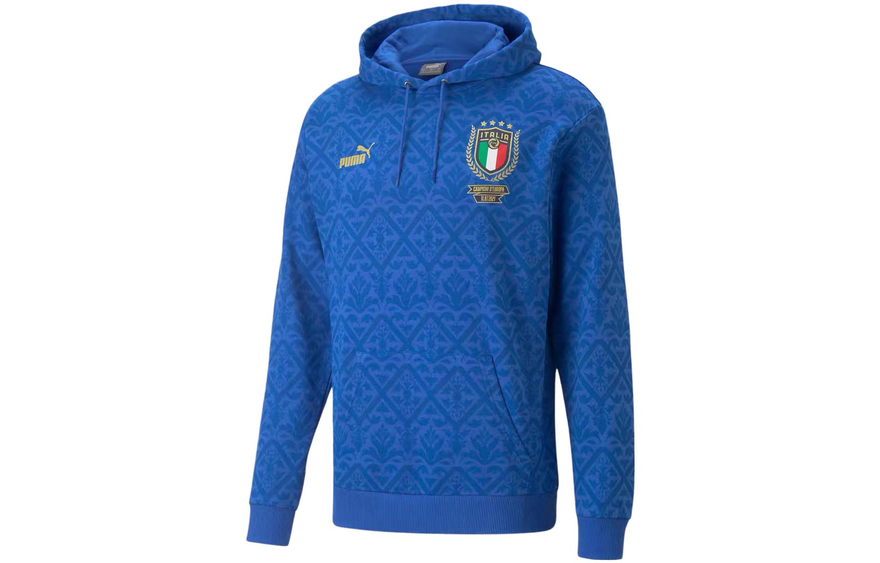 PUMA Sweatshirts Men s Blue Hooded Moderate Regular 769995-01 M