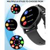 LIGE High-definition Round Screen Fashionable Smartwatch Bluetooth Call Sports  Waterproof Smartwatch Health Monitoring Smart Bracelet Men Smartwatch