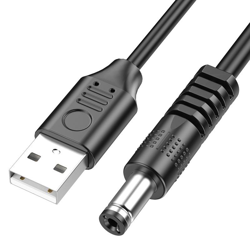 1 Pezzo Connettore Adattatore Spina AC Maschio USB a Jack DC 5.5X2.1mm 5.5X2.5mm Cavo di Alimentazione Convertitore Interfaccia Caricabatterie
