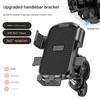 Motorcykel Telefonfäste Hållare - Universell Anti-Vibrations Vattentät Cykeltelefonställ Justerbar 360° Rotation för Smartphones