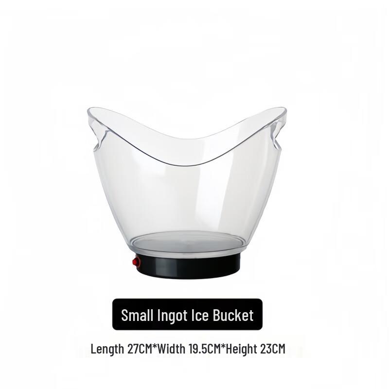 

4L Transparent LED Ice Bucket with Handle