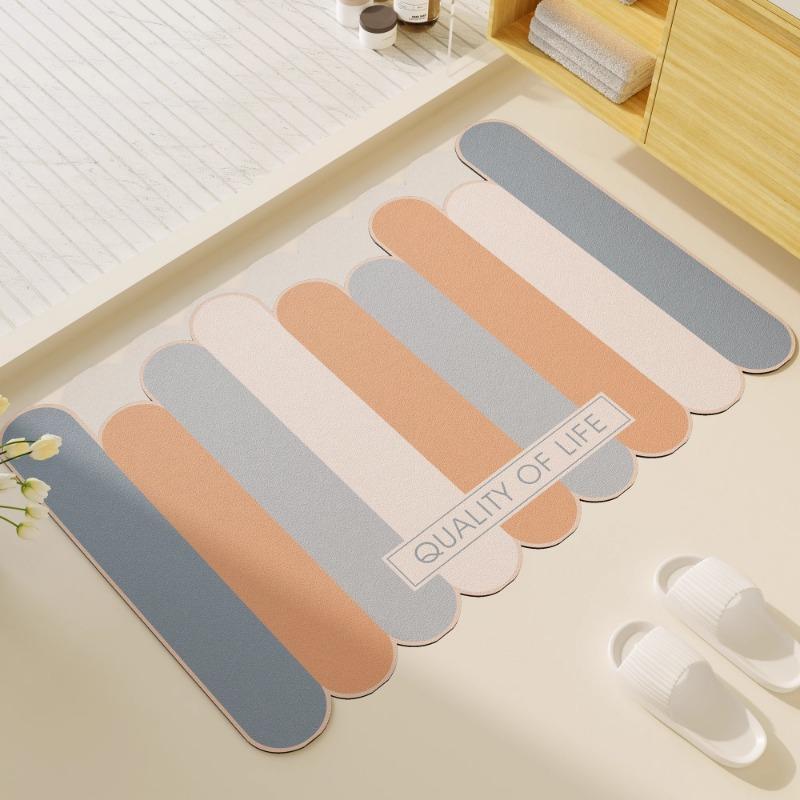 

Коврик для ванной, коврик из диатомовой земли, коврик для двери комнаты, коврик Мэнкоу, бытовой абсорбирующий противоскользящий быстросохнущий коврик для ног 40x60cm15.7x23.6in