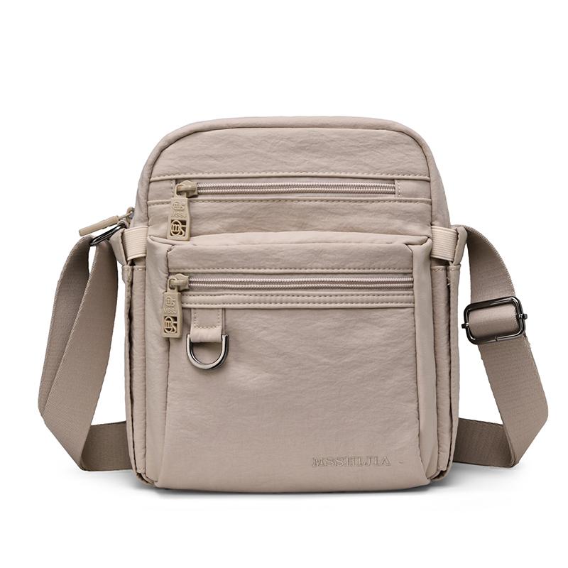 2026 Women's Small Square Shoulder Bag Nyl Water-Resistant Fabric Everyday Crossbody bags Shoulder Strap with Metal Cnectors