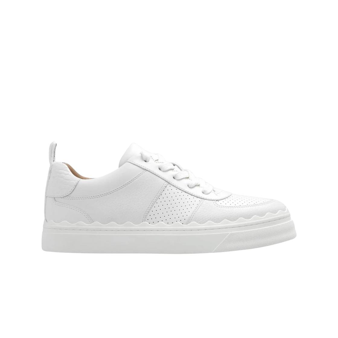 

(w) Chloe Lauren Lace-up Sneakers White EU 35W