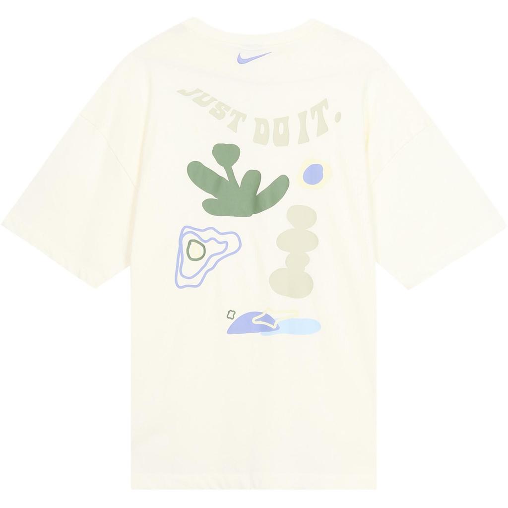 Nike Drop Shoulder Sleeve T Shirt Women's White DX6150-133
