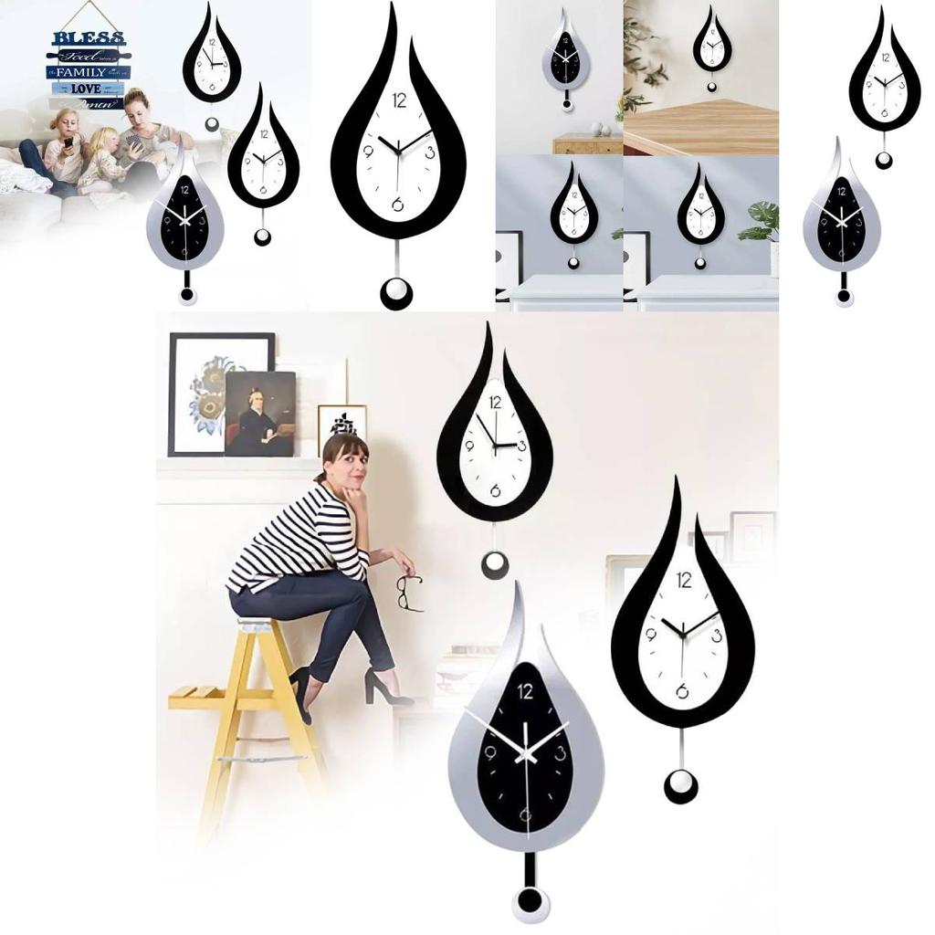 Elegant Modern Acrylic Wall Clock With Silent Movement For Living Room And Bedroom Decoration