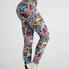 New sexy ladies cartoon graffiti print yoga trousers high waist exercise fitness trousers exercise yoga trousers