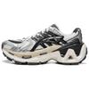 Li Ning Furious Rider ACE 3.0 Abrasion Resistant Breathable Low Top Chunky Sneakers Women's White Silver Black AZGW308-4