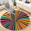 1pc Color Wheel Office Round Area Rug, Indoor Mat Suitable ForOffice, Under Office Chairs Bedroom Living Room Home Decor T153