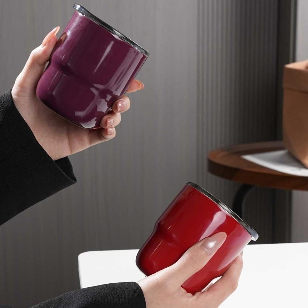 Minimalist 255 ML Portable Pocket Cup Leak Proof Stainless Steel Vacuum Cup with Lids Double-layer Insulated Mug Kitchen