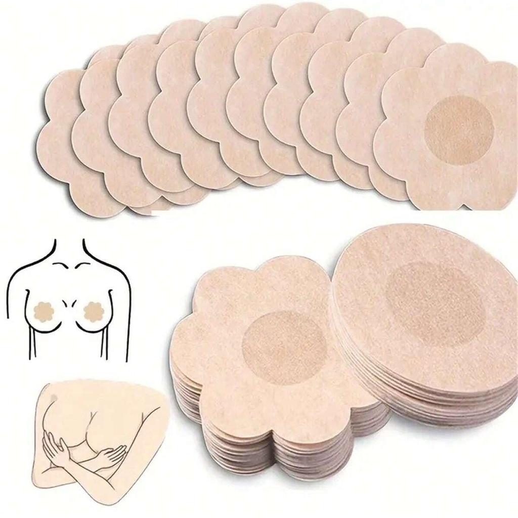 Disposable Ultra-thin Breathable Nipple Covers - Invisible Non-woven Anti-exposure Pasties Stickers