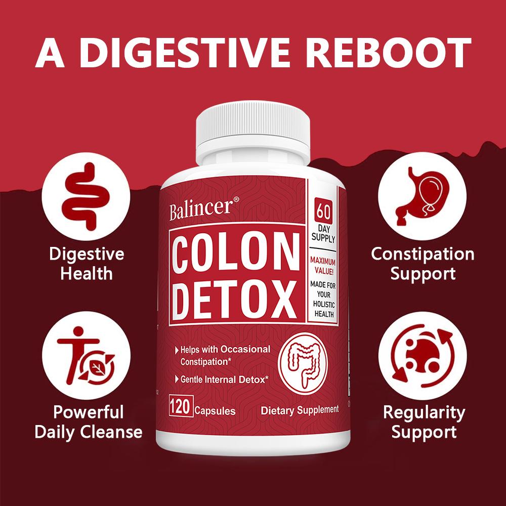 Colon Detox Dietary Supplement, 120 Capsules 60‑Day Supply