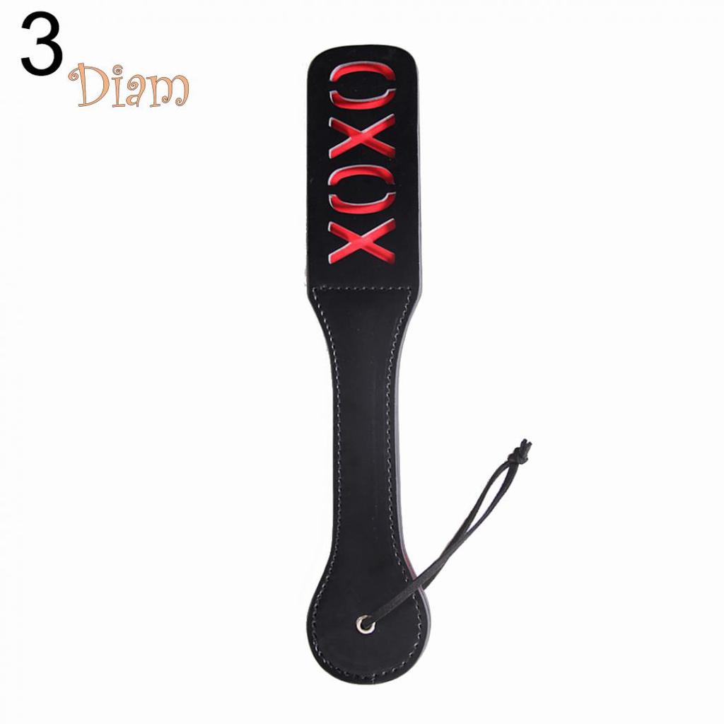 Lollipops Sex Double-deck Slave Paddle Butt Whip Faux Leather Spanking Flogger Bondage