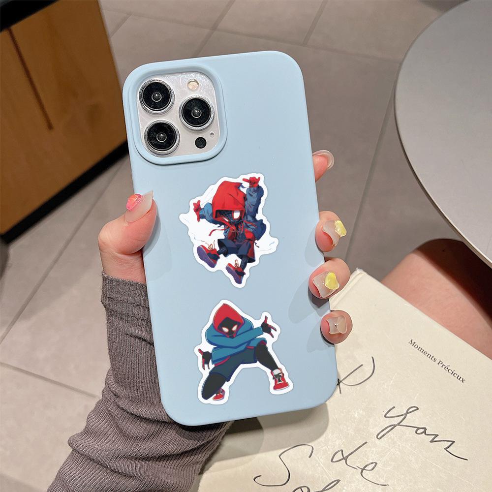 50pcs Miles Morales Cartoon Graffiti Stickers for Guitar, Luggage, Phone, DIY