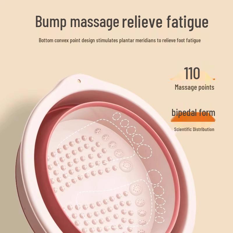 Portable Foldable Foot Bath: Household Basin for Foot Soaks and Massages