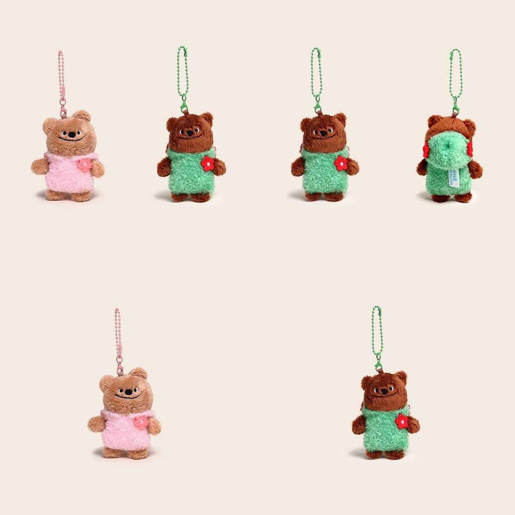 Bear Couple Plush Keychain With Clothing Design For Collectors And Use Daily