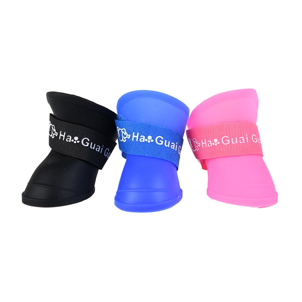 Candy Color Non-Slip Pet Rain Boots - Wear-Resistant, Fashionable & Cute Shoes for Dogs
