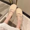 French High-end Bag Head Half Slippers Women's Summer Wear Fashion 2025 New Summer Flat Beach Muller Shoes