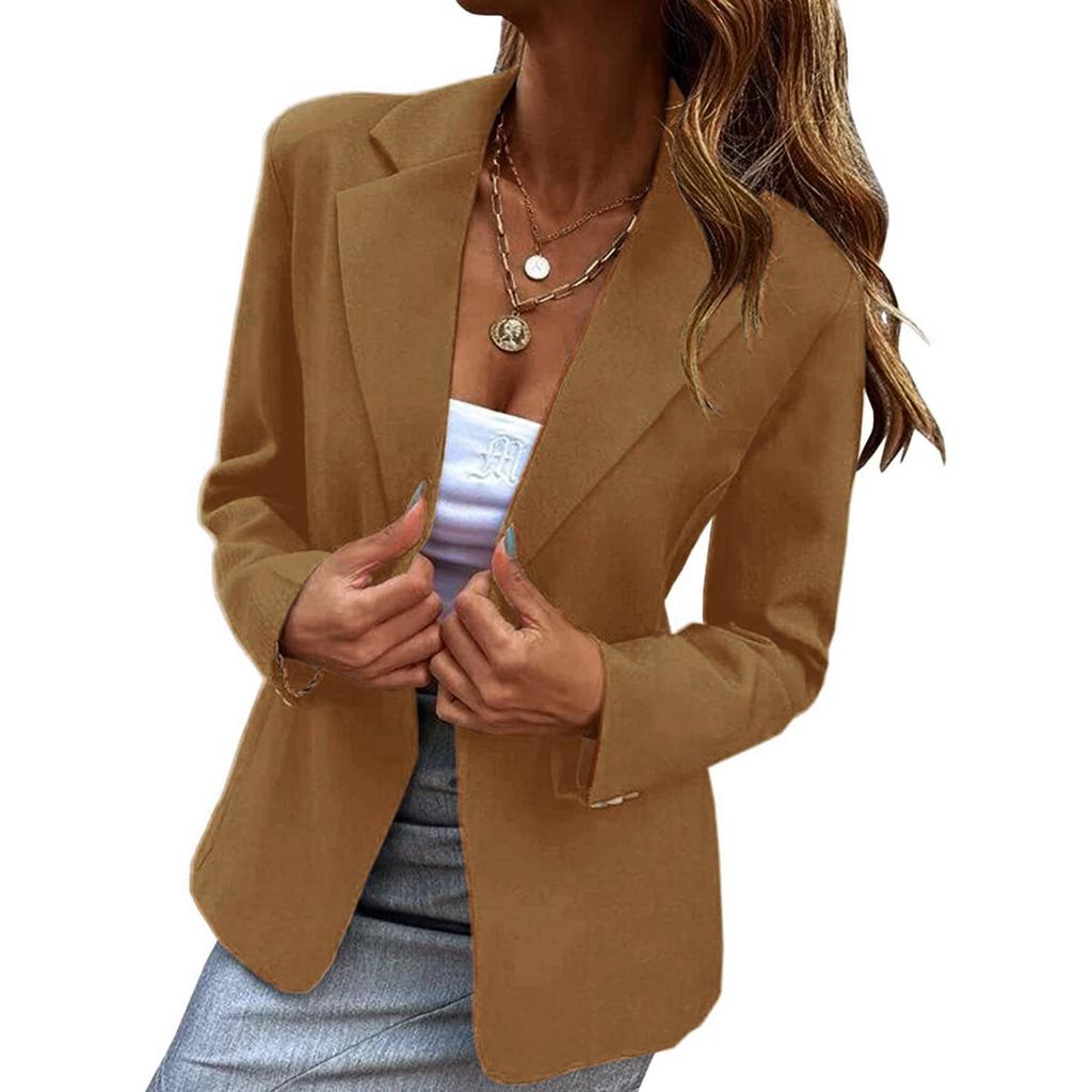 Women's Fashion Casual Suit Long Sleeve Slim Comfortable Cardigan Coat