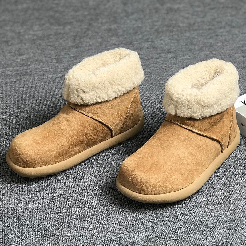 Popular Velvet and Velvet Snow Boots for Men and Women 2025 Autumn and Winter New Cotton Shoes Warm and Versatile Trendy Shoes 22715-V