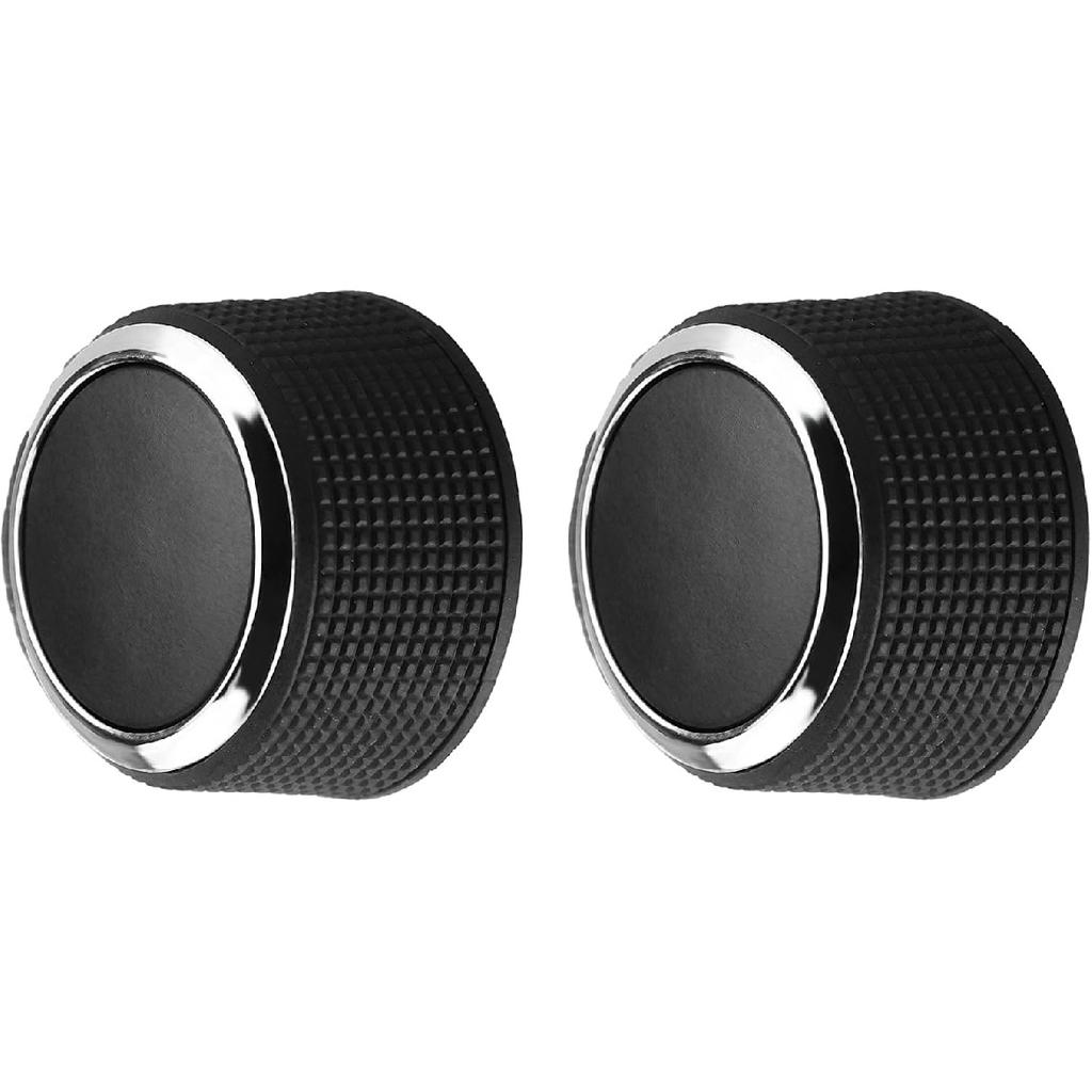 2Pc Rear Control Knobs Audio Radio Buick Compatible for GMC Acadia/Cadillac Escalade/Chevrolet Silverado/Buick Enclave Tuning Knob 2291-2547 Audio