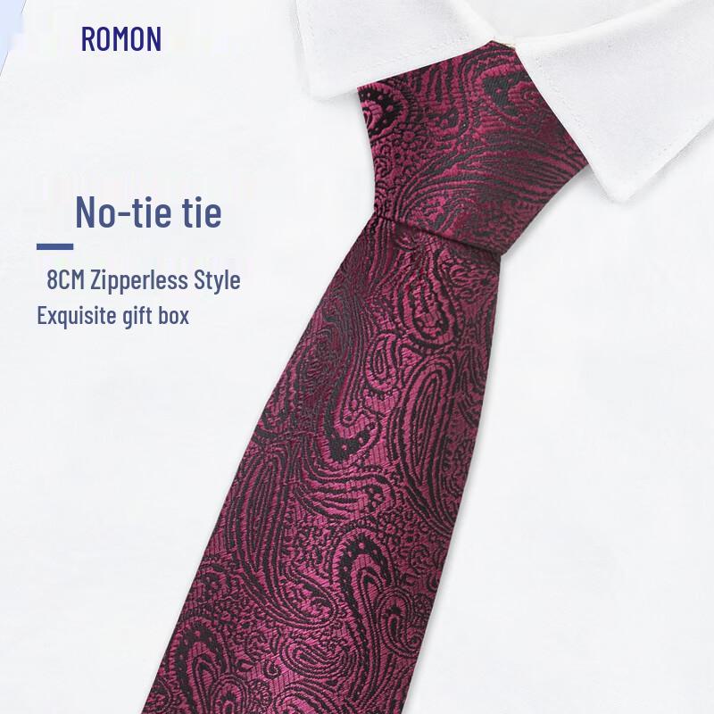Romon Men s 8cm Pre-tied Business Tie