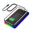 20W Fast Wireless Phone Charger Car Charging Pad with Non-Slip Base 8 Ambient Lights Universal Phone Cordless Charging Mat