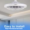 Modern Ceiling Fan with Lights and Remote Silent Ceiling Fan for Bedroom Kids Room and Living Room