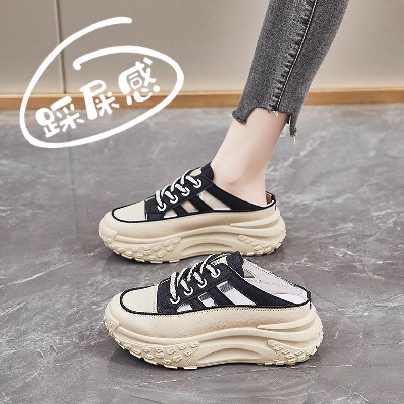 Foreign trade women's shoes feel like stepping on shit, pregnant women's hole shoes, women's summer outer wear bag head sandals are not ti