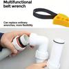 6/8 Inch Belt Wrench, Oil Filter Wrench Sleeve, Rubber Belt Wrench, Can Opener, Adjustable Water Pipe, Multifunctional Wrench Tool