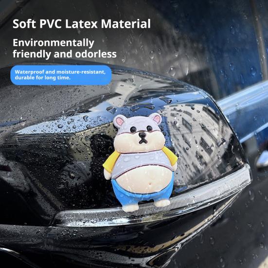 2 Stück Kollisionsschutz-Aufkleber für Autos und Häuser Weiches Silikon-Pufferwerkzeug für Türen, Wände, Ecken, Polster, Stöße und Geräusche Niedliche quetschbare Puppe