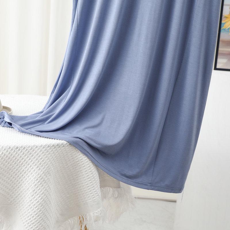 Plus Size Casual V-Neck Letter Print Modal Nightgown - Summer Loose-Fit Short Sleeve Dress