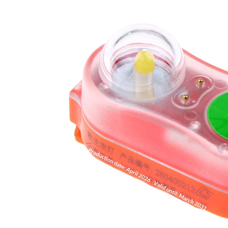 Led Seawater Activated Life Jacket Light Self Lighting Safety Vest Accessory Waterproof Plastic For Adult Survival Gear