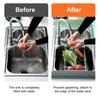 Kitchen Sink Splash Guard Flexible Silicone Water Barrier with Suction Cups Universal Water Retaining Board for Countertops