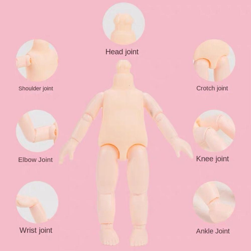 With Clothes BJD Doll with Clothes 13 Movable Joints Movable Joints Mini Girl Doll  Girl Gift