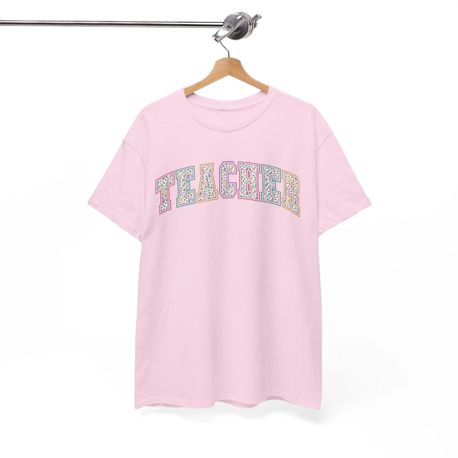 Happy Teaching Life T-Shirt | Teacher Easter Bunny Leopard Shirt 3XL