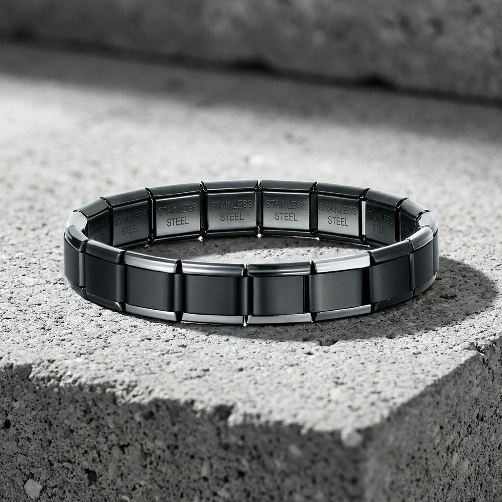 9mm Modular Stainless Steel Bracelet Stretchable Elastic Hand Chain Gift