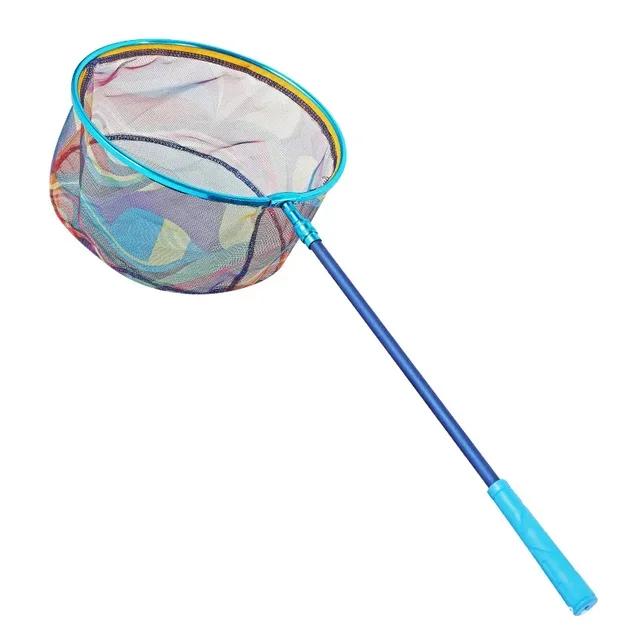 Butterfly Design Kids Fishing Landing Net-Portable & Convenient To Operate Outdoor Tool Ideal for Bird Fish Catch Release Games